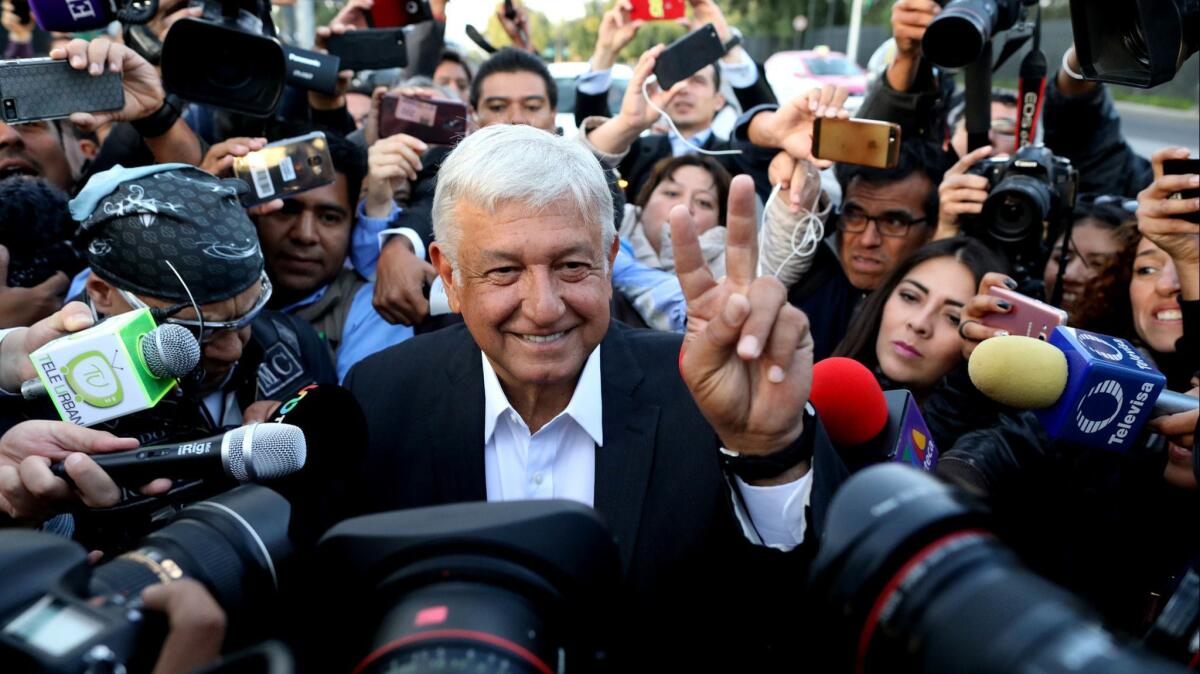 Andres Manuel Lopez Obrador, Mexico's new president-elect.