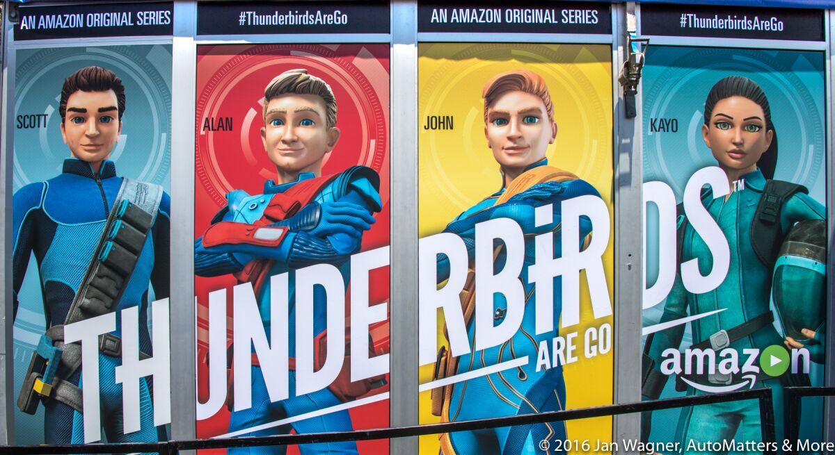 Four THUNDERBIRDS ARE GO pilot panels