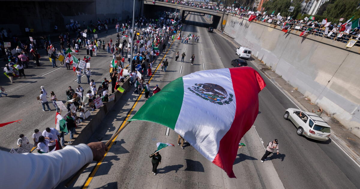 Immigration Actions Thousands in L.A. protest Trump's immigration actions - Los Angeles Times