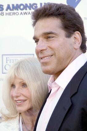 Lou Ferrigno and Carla Green arrive for the 2008 Hero Awards.
