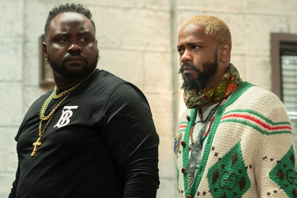 Brian Tyree Henry, left, and LaKeith Stanfield in "Atlanta" on FX.