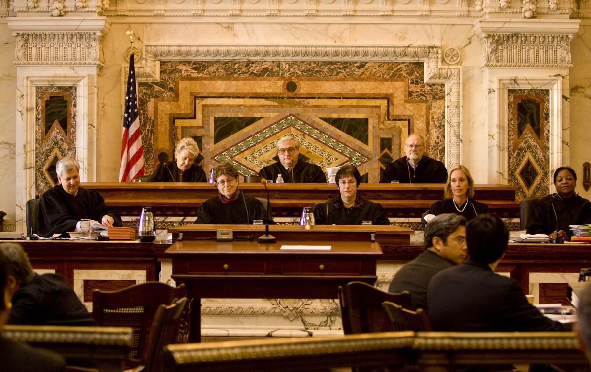 Members of the U.S. 9th Circuit Court of Appeals, which has put on hold for 90 days a ruling that upheld California's law barring therapists from seeking to change minors' sexual orientation.