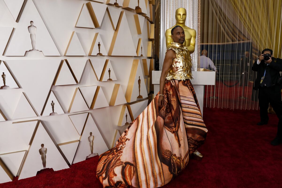 Billy Porter arriving at the 92nd Academy Awards on Sunday, February 9, 2020 at the Dolby Theatre at Hollywood & Highland Center in Hollywood, CA.