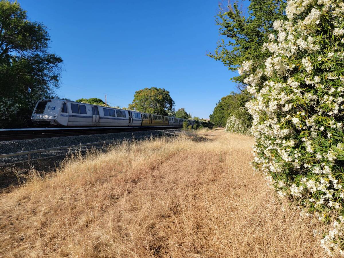 A BART train