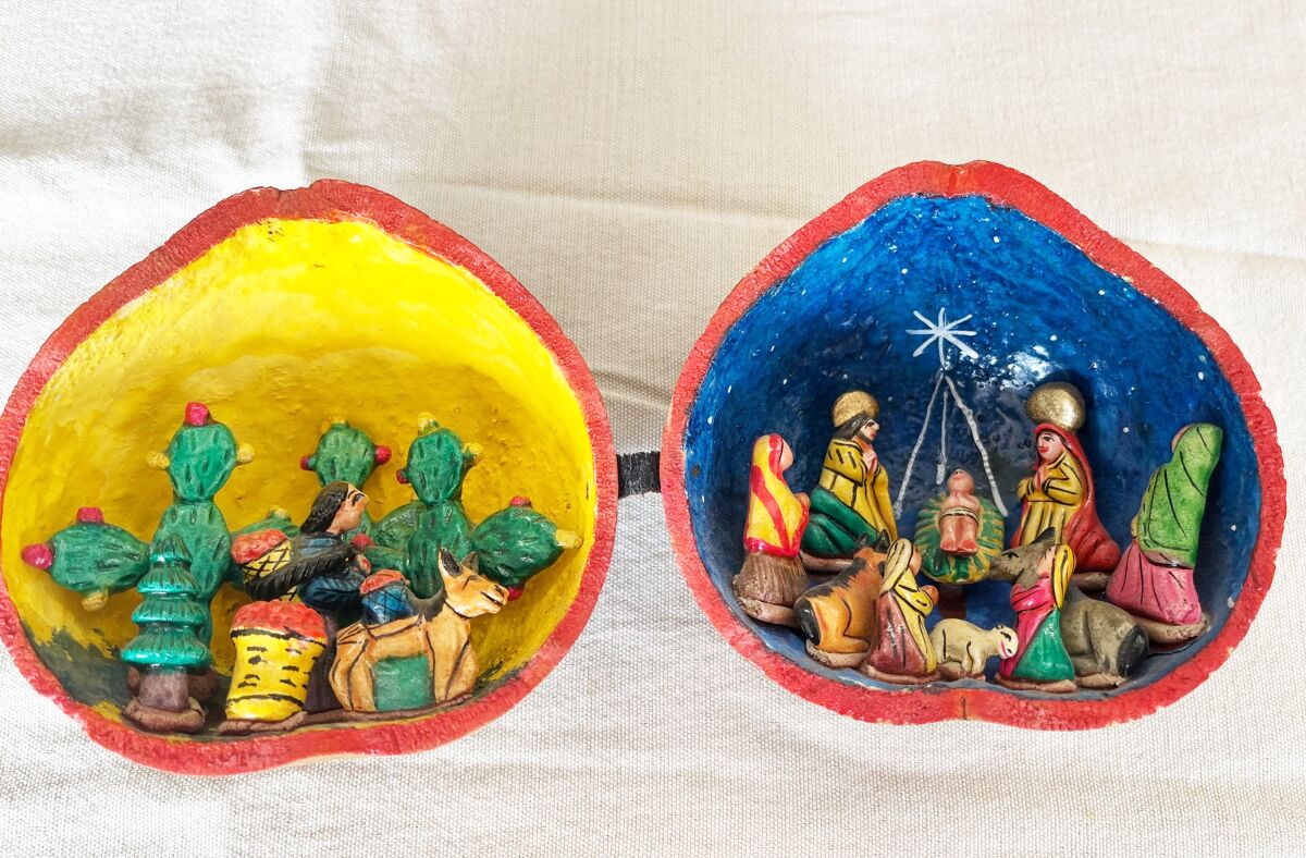 A crèche from Guatemala that will be on display.