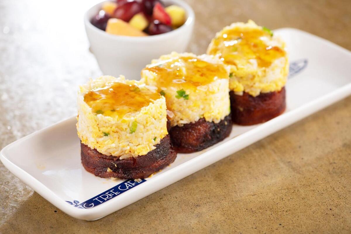 Breakfast sushi at Fig Tree Cafe.