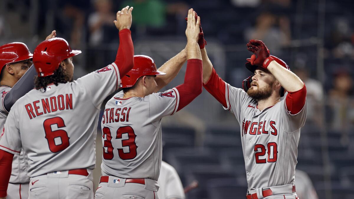 All the joyous images from Shohei Ohtani's magical two-homer night