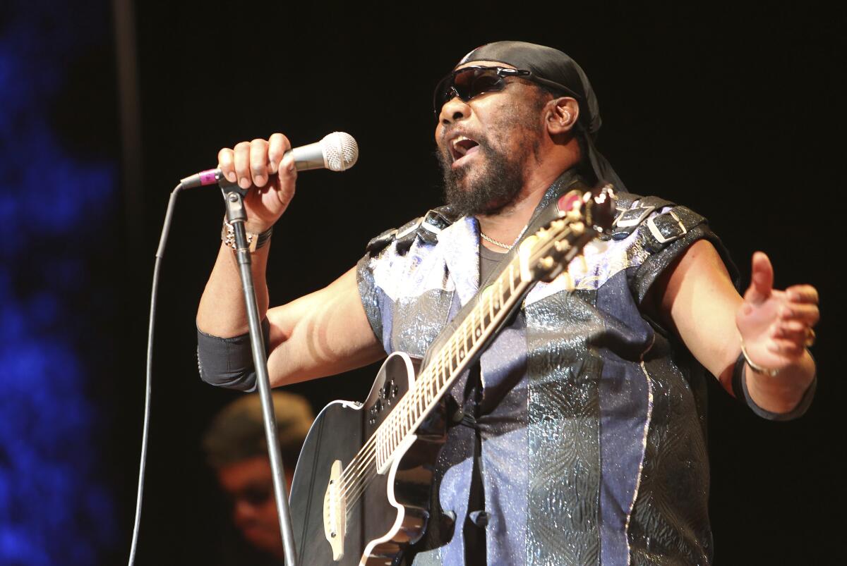 Toots Hibbert performs with the Maytals in Grass Valley, Calif., in July 2019