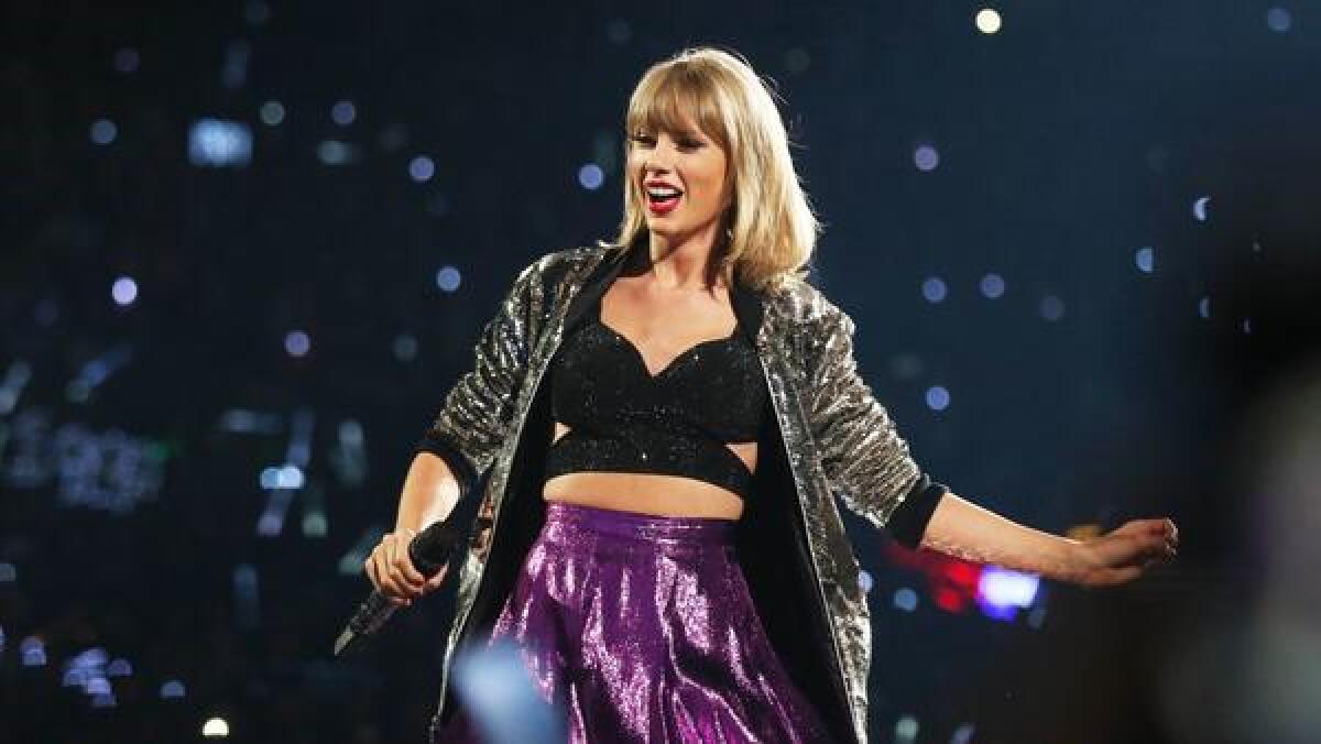 Taylor Swift is nominated for album of the year for her "1989."