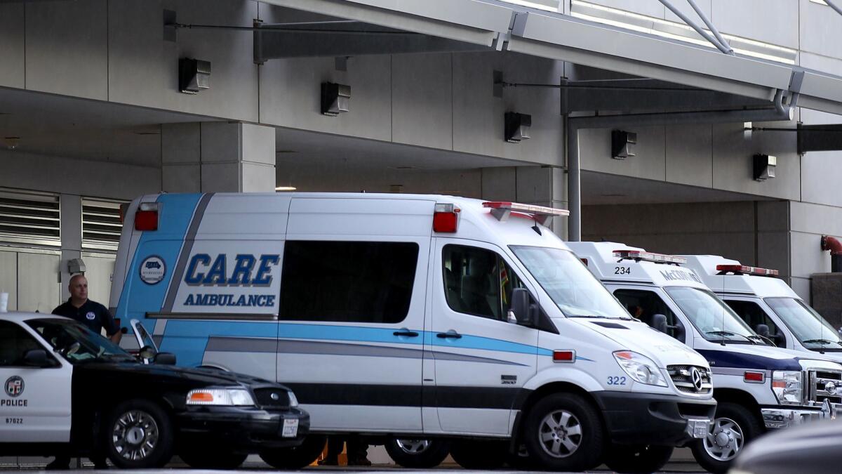 Harbor-UCLA Medical Center after Ruben Herrera was fatally shot by a police officer Dec. 19, 2015.