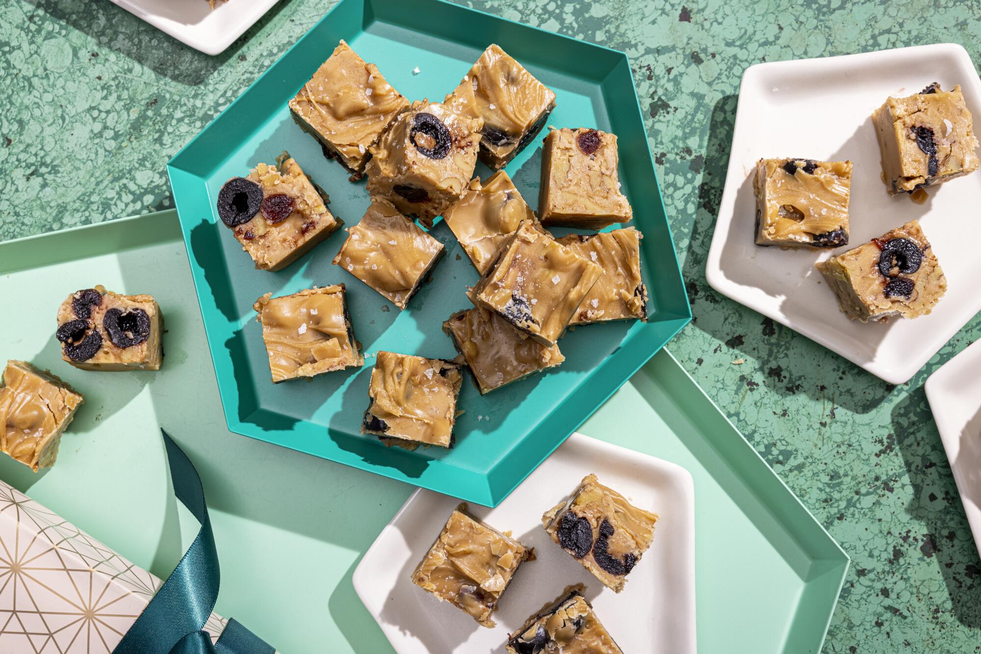 Vegan Cherry and Walnut Mexican Milk Fudge