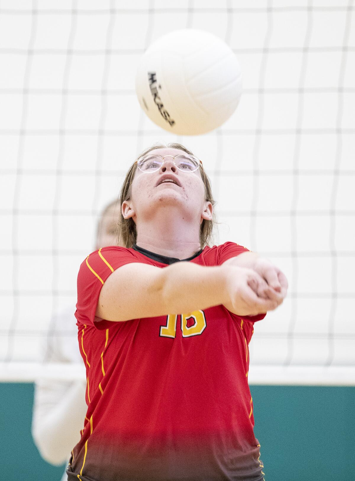Estancia's Mailee Blanchard passes a ball against Costa Mesa on Tuesday.