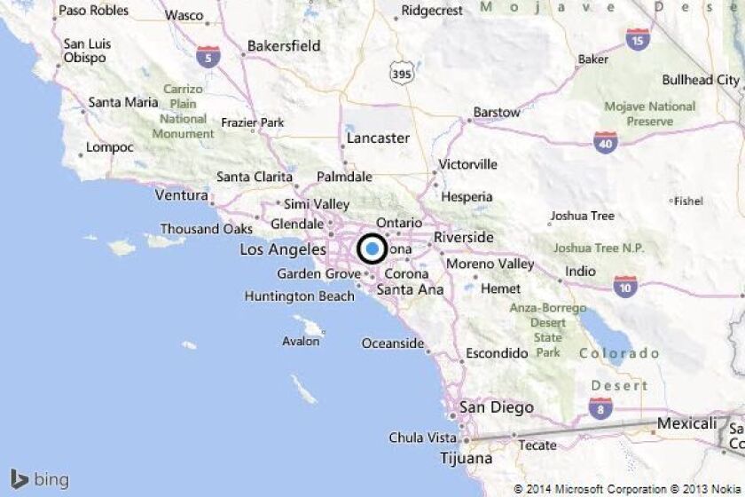 Rowland Heights California Map Earthquake: 4.1 quake strikes near Rowland Heights; felt over wide 