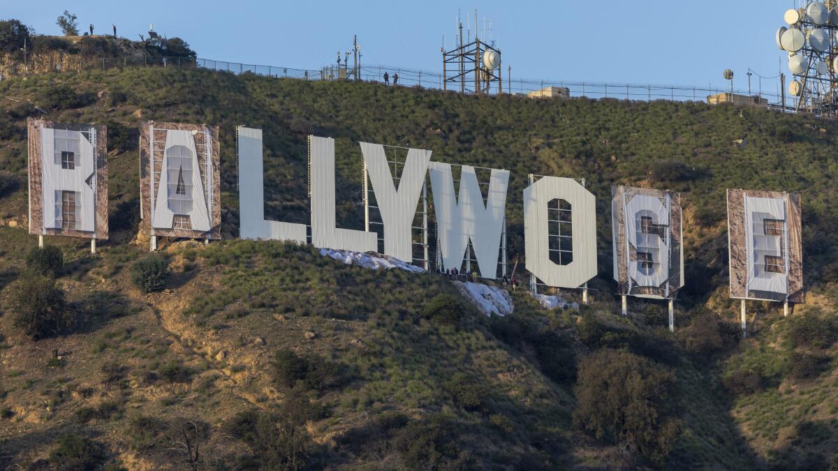 Hollywood Sign to Read 'Rams House' – NBC Los Angeles