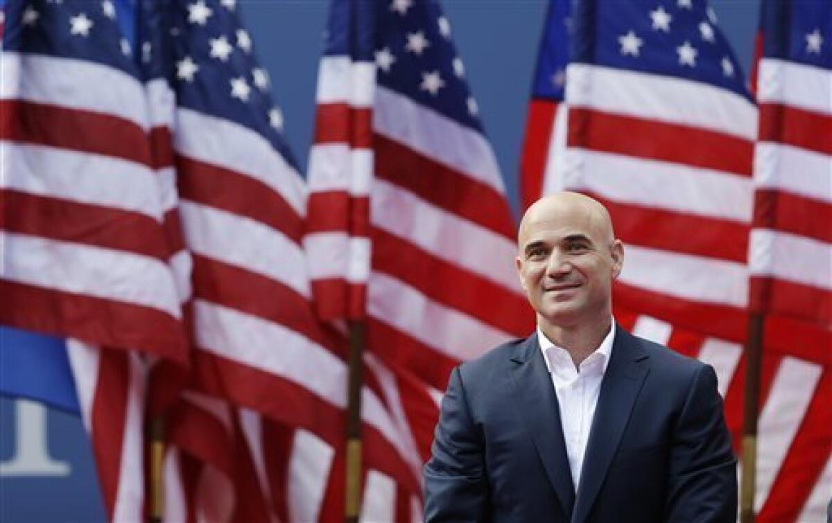 Agassi inducted into US Open Court of Champions - The San Diego  Union-Tribune