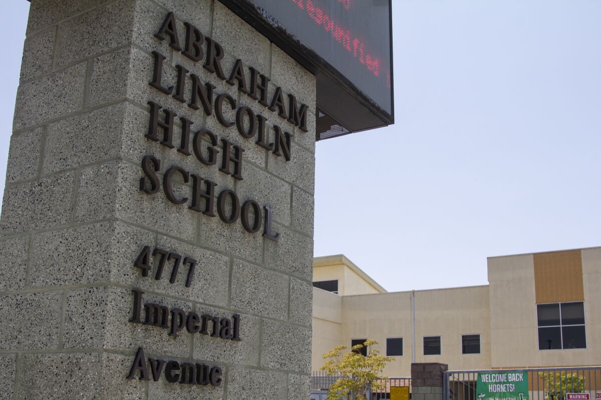  Abraham Lincoln High School in San Diego