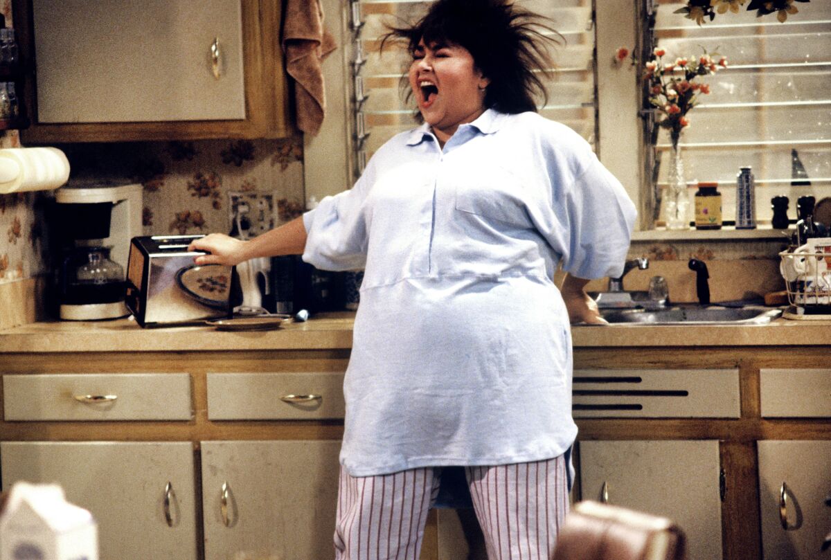 Roseanne in ABC's "Roseanne" Halloween episode that originally aired on Oct. 31, 1989.