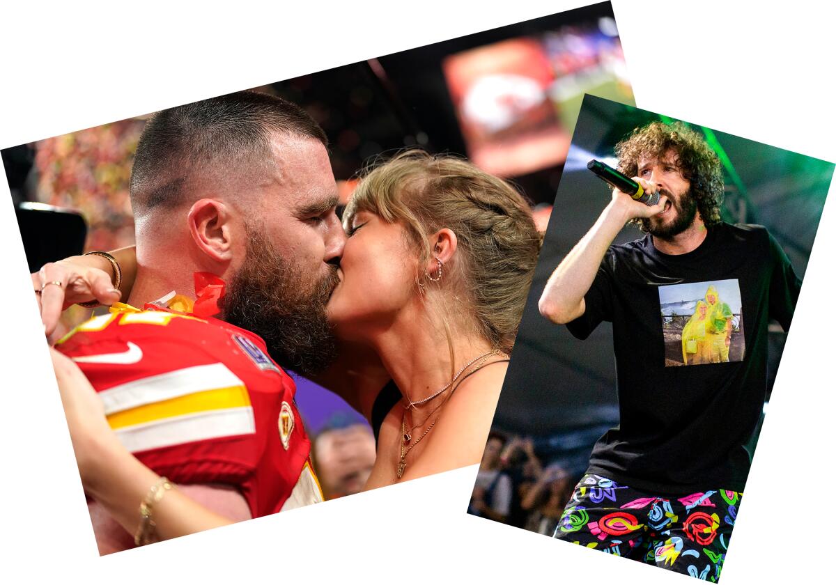 Travis Kelce, Taylor Swift and Lil Dicky
