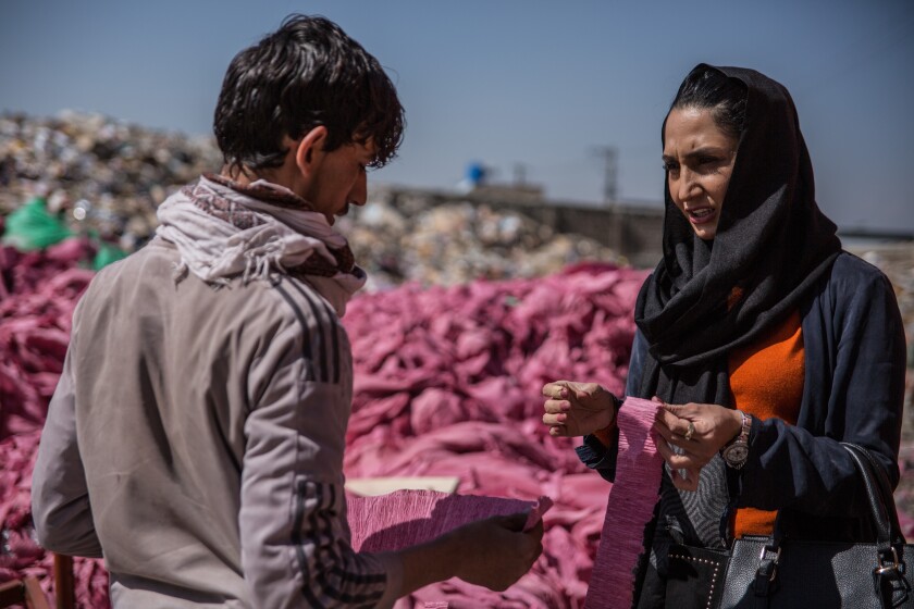 Zuhal Atmar’s paper recycling plant processes up to 30 metric tons of waste each week, turning it into toilet paper that is sold across Afghanistan.