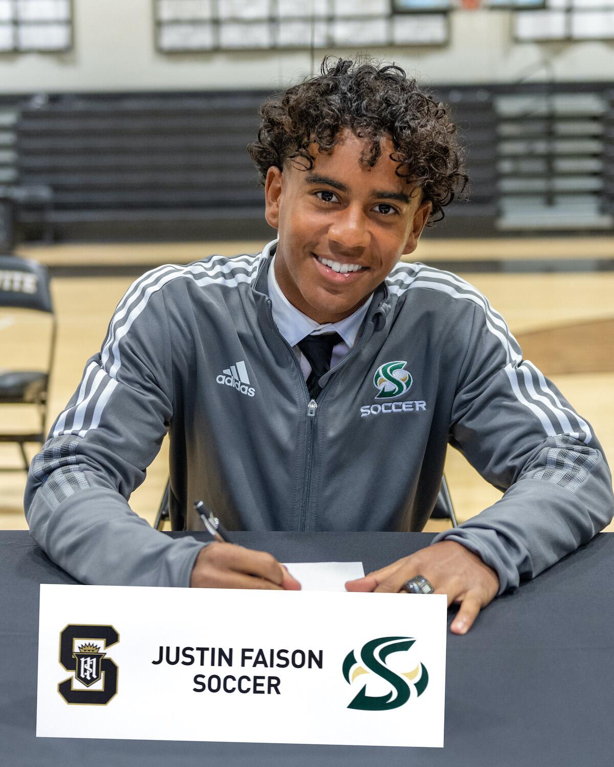 Servite's Justin Faison, a Huntington Beach resident, signed with the Sacramento State men's soccer program.