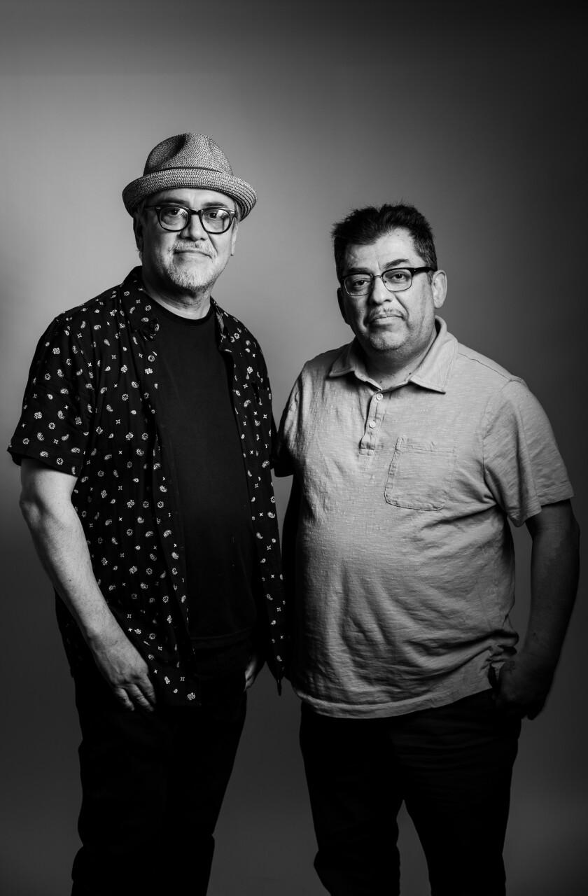 Jaime Hernandez and Gilbert Hernandez