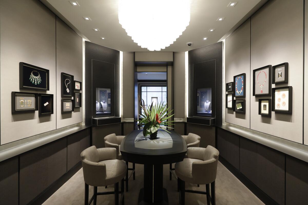 Salon 1906 at Van Cleef & Arpels' renovated Rodeo Drive store in Beverly Hills.
