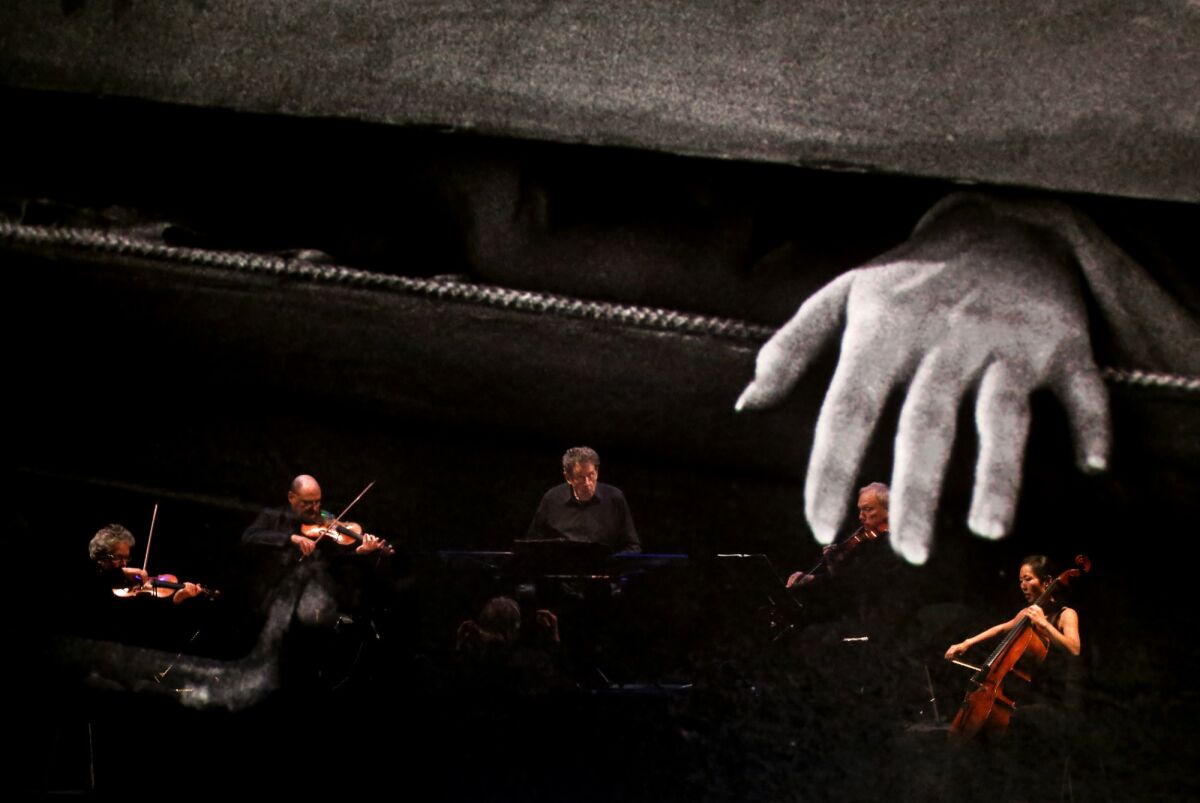 At times, the film's imagery overlaps with the musicians, to creepy effect.