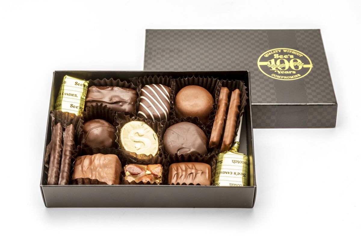 A box of See's Candies