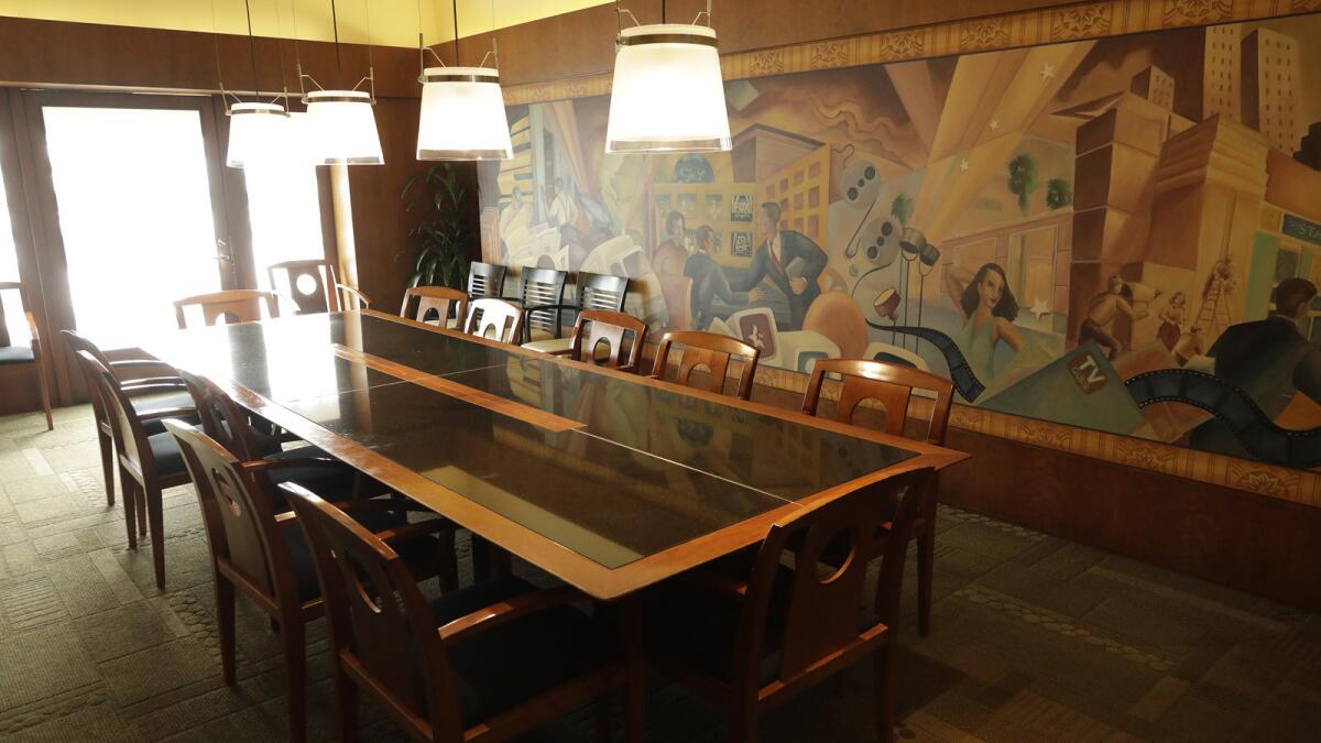 The private dining room used by Fox Studios executives in the studio's commissary.