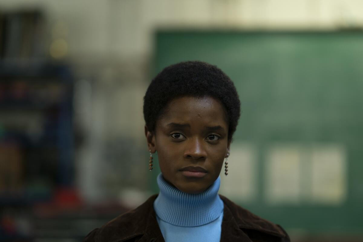 Letitia Wright plays activist Altheia Jones-LeCointe, one of the Mangrove Nine