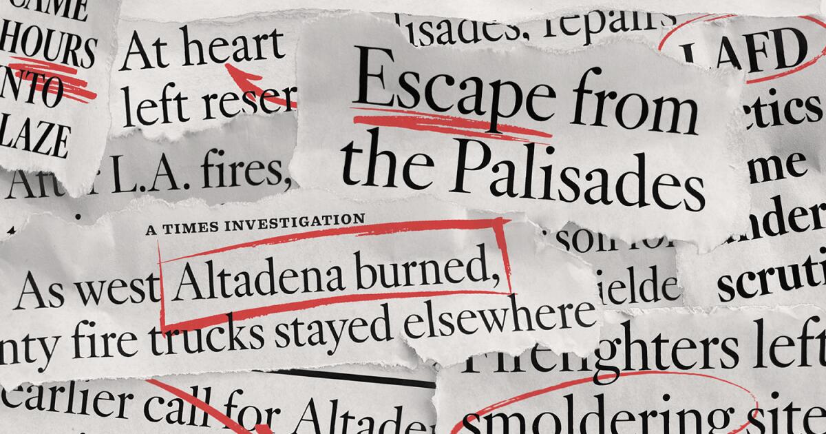 After the fires: A glance back at The Times' coverage of the Eaton and ...