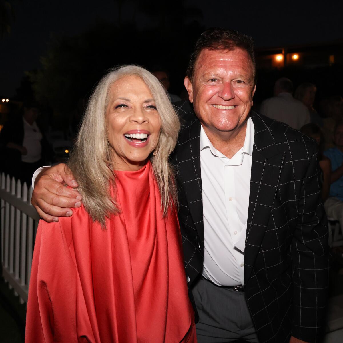 Patti Austin with High Hopes Head Injury founder Mark Desmond at the “Eric Marienthal and Friends” jazz concert.