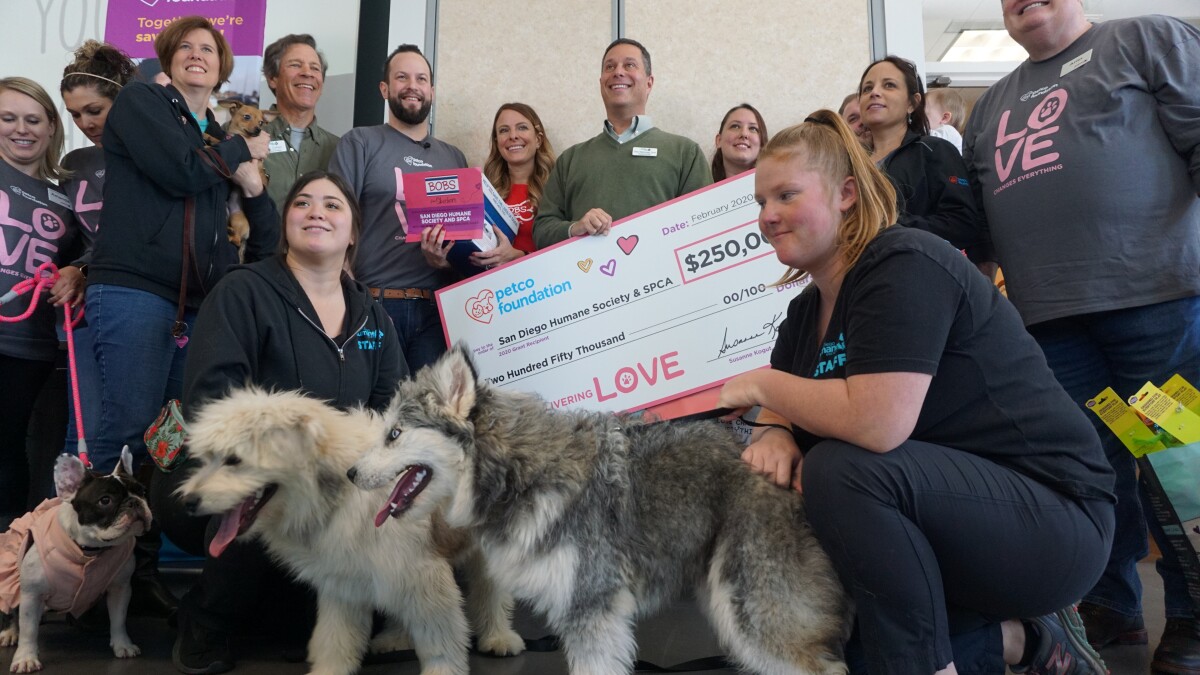 Humane Society Receives A Quarter Million Dollar Grant The San Diego Union Tribune