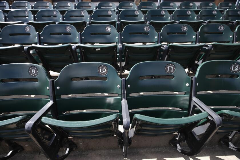 CHICAGO, ILLINOIS - MAY 08: A general view of seats in the outfield at Guaranteed Rate Feld, home of the Chicago White Sox, on May 08, 2020 in Chicago, Illinois. The 2020 Major League Baseball season is on hold due to the COVID-19 pandemic. (Photo by Jonathan Daniel/Getty Images)