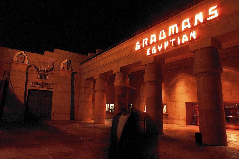 More than 100 people gathered in the Egyptian Theatre recently for a presentation about rapidly changing Hollywood.