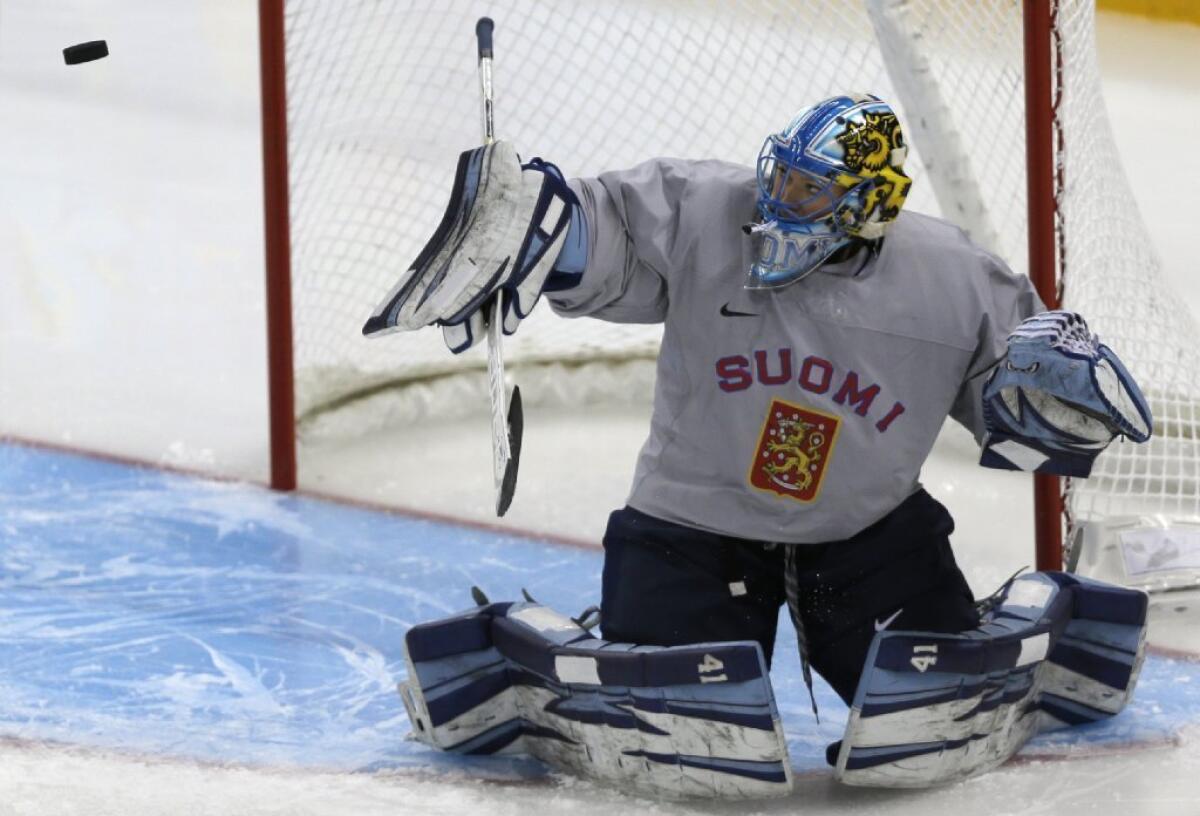 "Goaltending is a big part of hockey," Finland goalie Noora Raty says. "You don't play well, your team won't win."