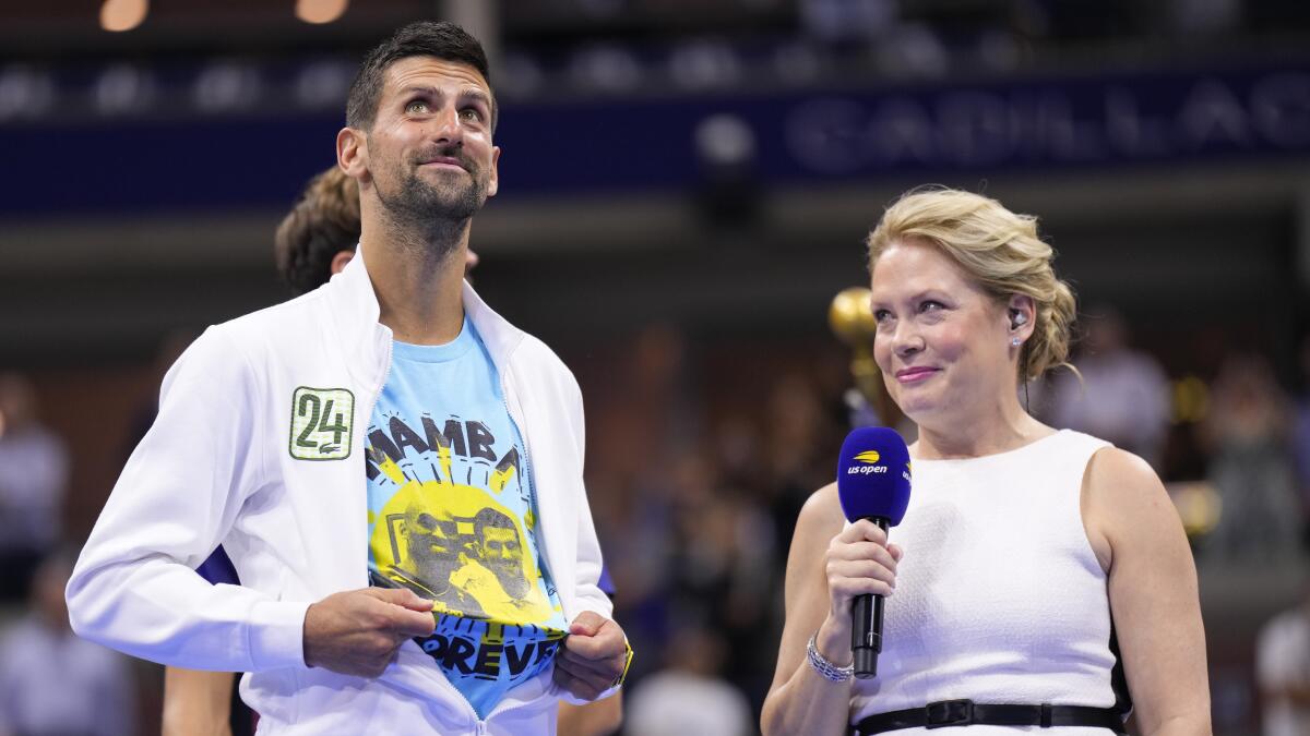 Djokovic Honors Kobe Bryant With 'Mamba Forever' Shirt - The New York Times