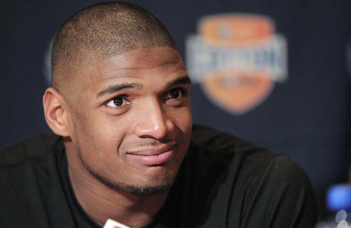 Former Missouri defensive end Michael Sam, who is set to enter the NFL draft in April, announced Sunday he is gay.