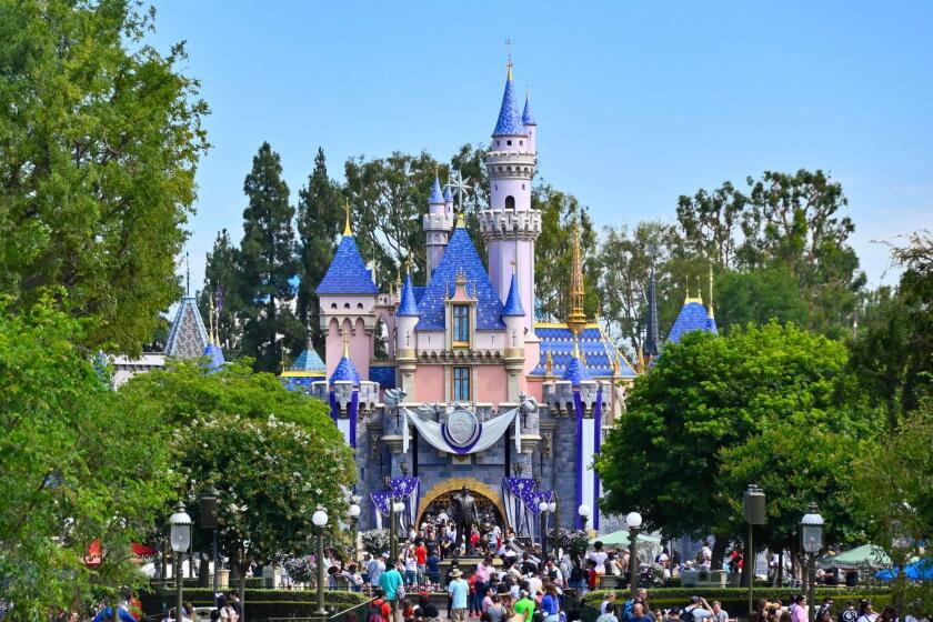 Castillo de la Bella Durmiente en Disneyland en Anaheim, CA