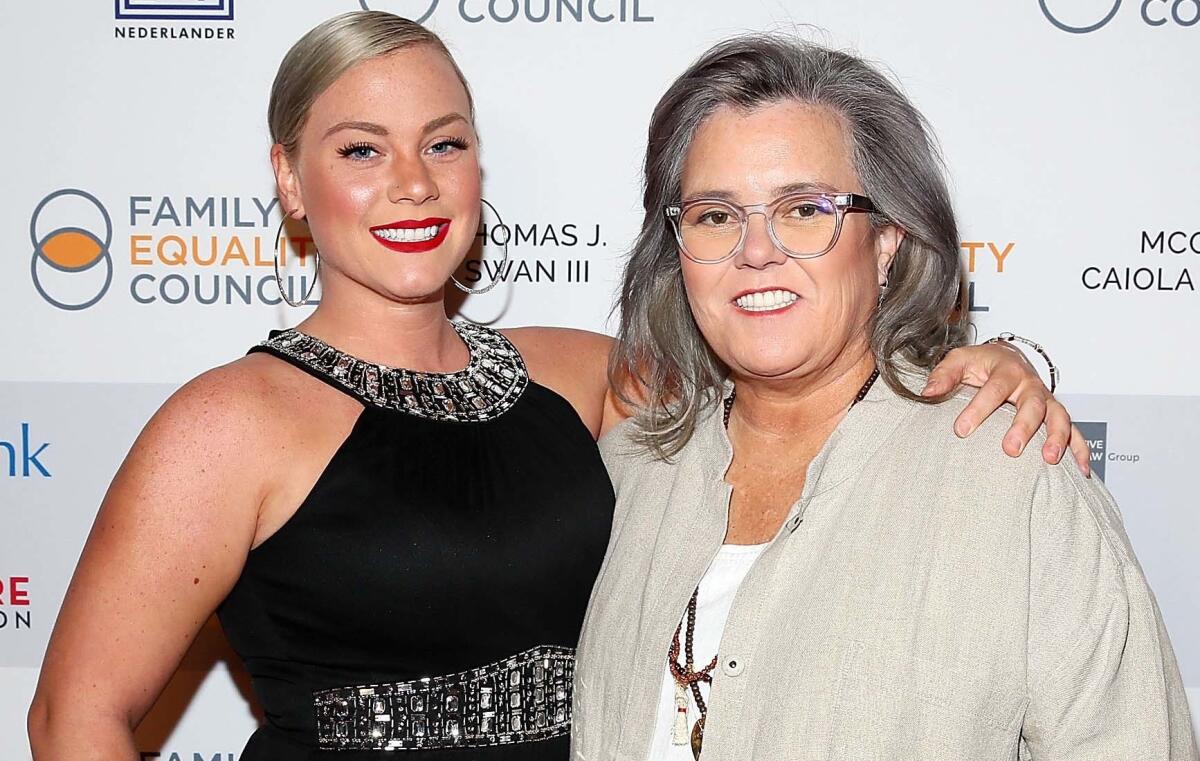 Elizabeth Rooney, left, and Rosie O'Donnell.