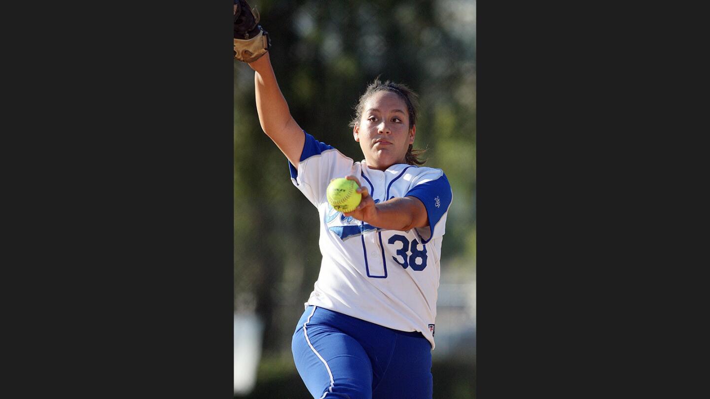Photo Gallery: Rival Pacific League softball between Burroughs and Burbank