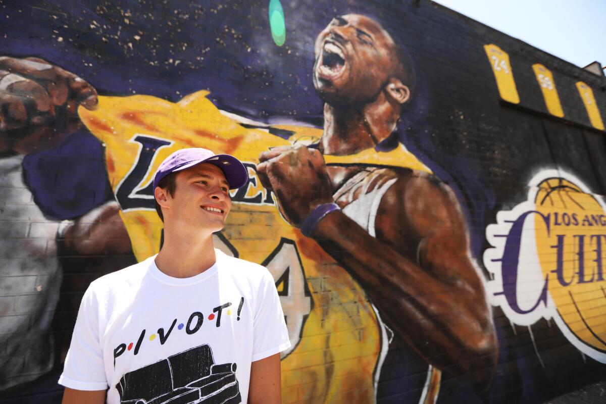 Chandler White, an 18-year-old from Greensboro, N.C., said of LeBron James while visiting Staples Center: "He's the greatest player in the world right now. He makes everyone around him better players. I think he'll bring a championship to the city soon enough."