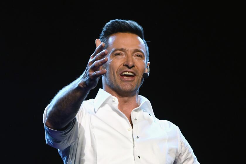 NEW YORK, NY - JUNE 29: Hugh Jackman performs onstage during Hugh Jackman The Man. The Music. The Show. at Madison Square Garden on June 29, 2019 in New York City. (Photo by Kevin Mazur/Getty Images for HJ )
