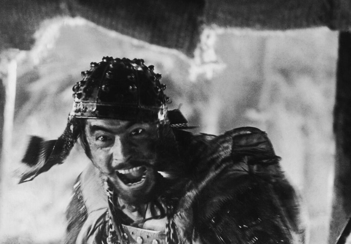 Toshiro Mifune in “Seven Samurai”