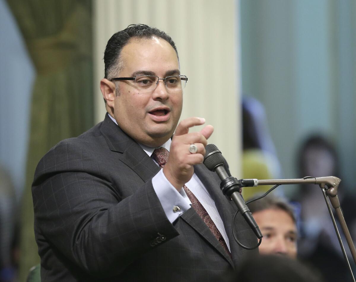 Assembly Speaker John Perez (D-Los Angeles) during the recent budget debate.