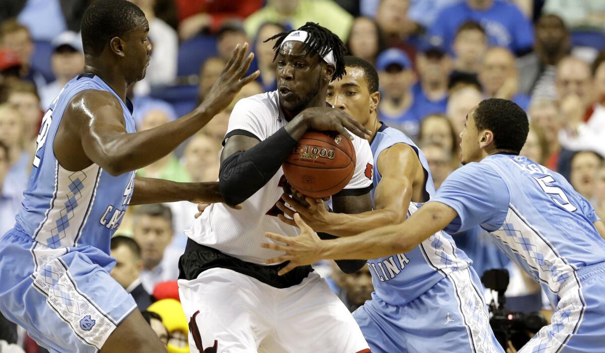 How good is Louisville forward Montrezl Harrell? Triple-team good, according to North Carolina.