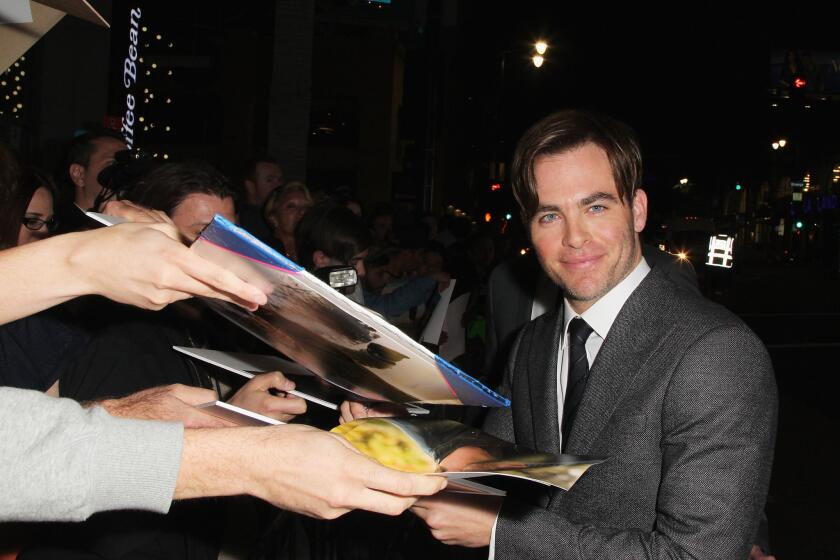 Chris Pine confirmed his single status and demonstrated his singing skills on "The Ellen DeGeneres Show." Above, the actor at the Los Angeles premiere of "Horrible Bosses 2."