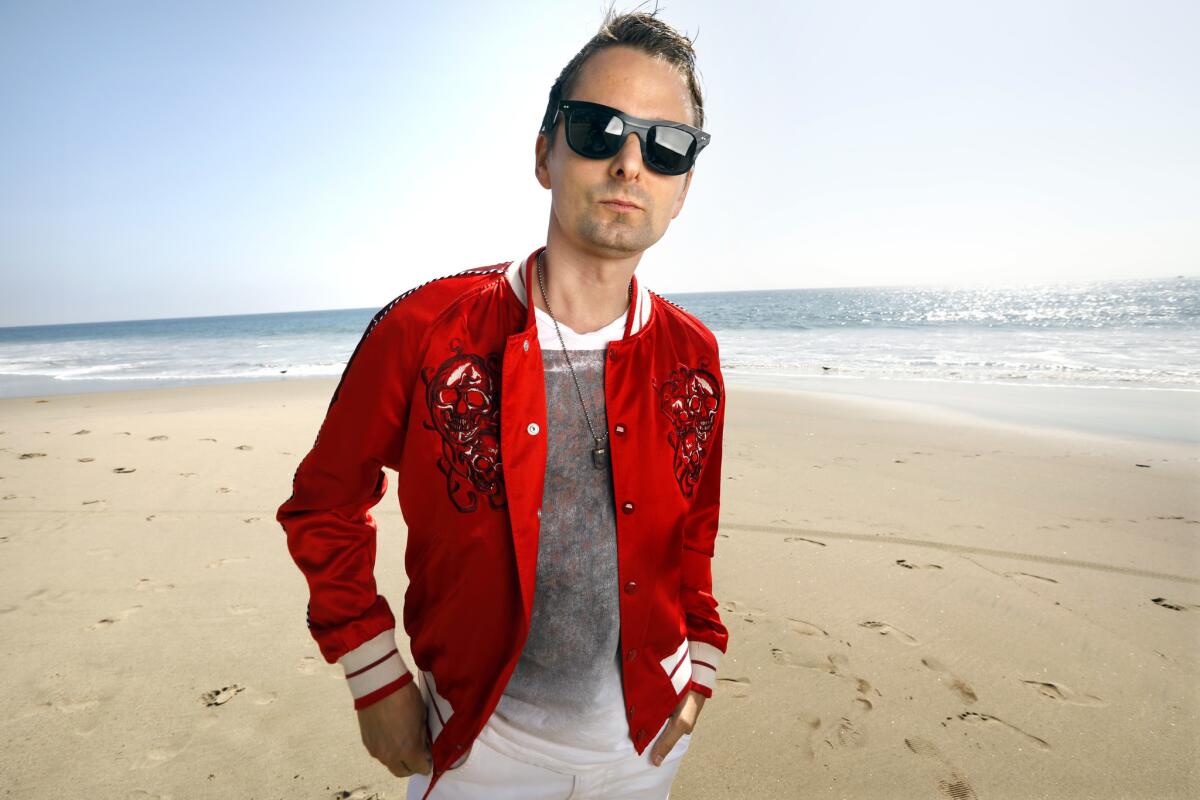 Matt Bellamy of Muse in Malibu. His band's new album is "Simulation Theory."