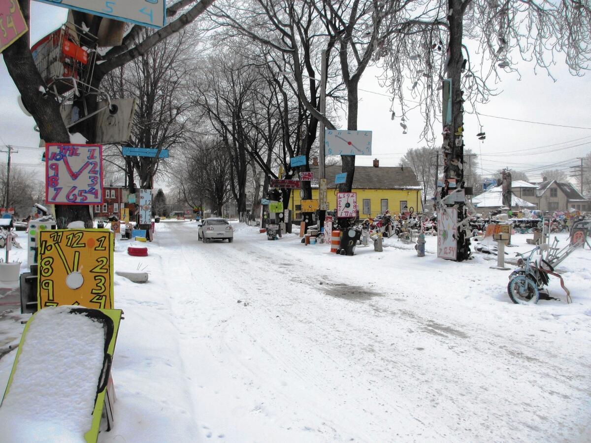 The Heidelberg Project in Detroit is named after the street it's on. Artist Tyree Guyton started it nearly 30 years ago.