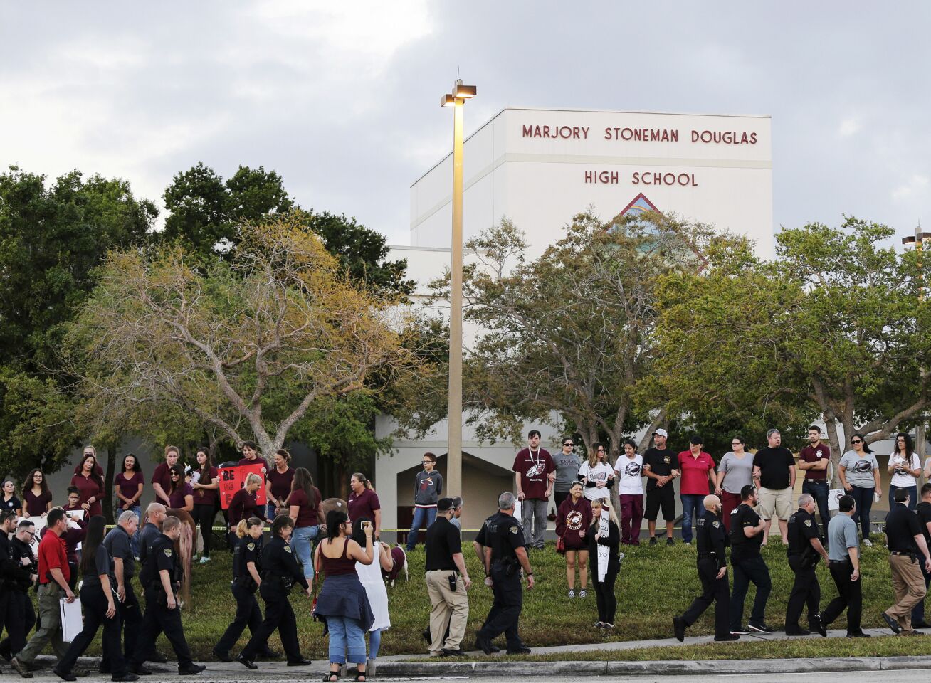 Students return to Marjory Stoneman Douglas High School